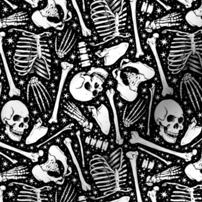  Starlit Scattered Skeleton Bones