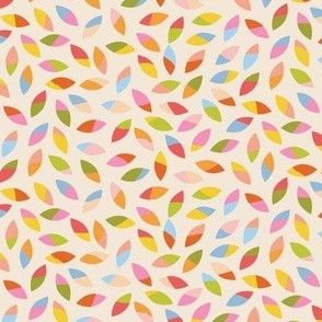 Tossed Colorful Leaves // beige