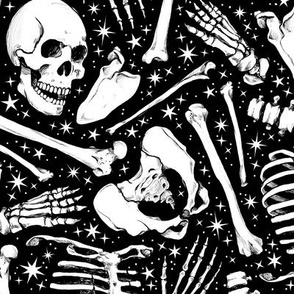  Starlit Scattered Skeleton Bones 2X
