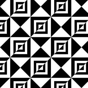 Geometric black and white 