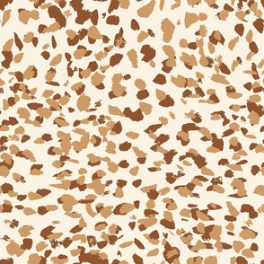Animalier Spots in Cream + Tonal Brown