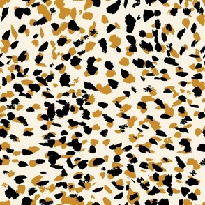 Animalier Spots in Gold + Black