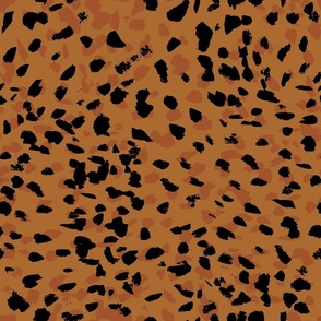 Animalier Spots in Brown + Black