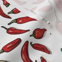 Chili Pepper Pattern - Red and Green Chilli Peppers
