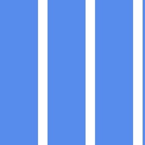 Large - Thick Thin Stripe - Bold blue and white - blue stripe - Classic french stripes scandi stripes upholstery stripe pinstripe pin stripe beach stripe pool stripe