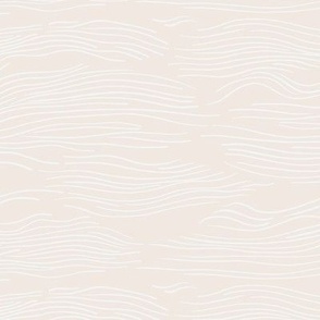 Whale abstract lines - Cream