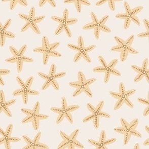 Dancing Yellow Starfish - Beige