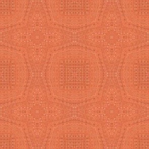 geometric mosaic stitch - peachy orange