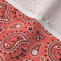 Retro Dog Paisley_Living Coral_50%Size