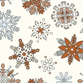 Icy Botanicals and Spice - Elegant Winter Snowflakes