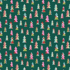 Colorful Christmas Trees - Small Scale 