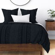 Decadent Stripe - Charcoal Grey, Large Scale