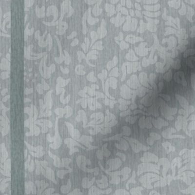 Decadent Stripe - Light Grey, Large Scale