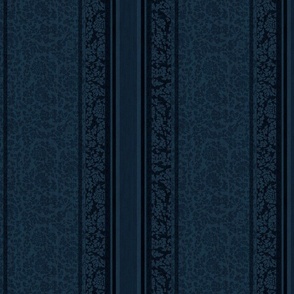 Decadent Stripe - Indigo Blue, Medium Scale