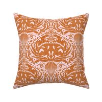 Whimsical Boho-Inspired Crabs in Burnt Orange and Blush Pink_Large