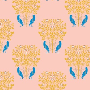CFA Voysey "Birds and Roses" 6 pink