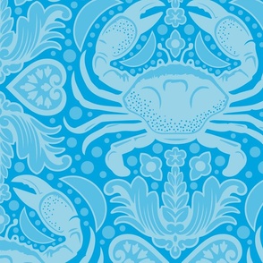 Crustacean Core Damask Large Print