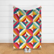 Colorful Geometric Diamonds - Large