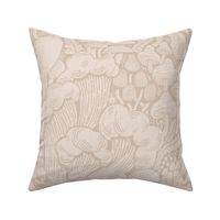 Fungi Forest Woodland Silhouettes - Blush Soft Pink Terracotta