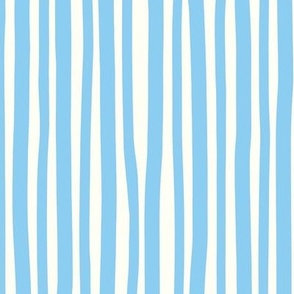 (MEDIUM) Sketchy Stripes in Baby Blue