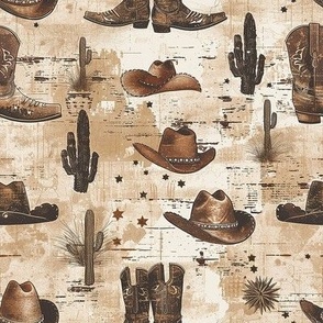 Smaller Wild West Frontier Grunge Cowboy