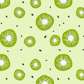 Green Kiwi Fruit Design