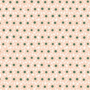Retro Mod Daisies Pattern in Pink and Green