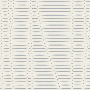 modern stripes and dots - creamy white_ french grey blue - draped abstract lines 