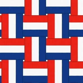 Red, White, and Blue Vintage Lawn Chair Webbing (large)