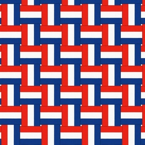 Red, White, and Blue Vintage Lawn Chair Webbing (medium)