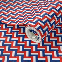 Red, White, and Blue Vintage Lawn Chair Webbing (small)