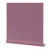 Red, White, and Blue Vintage Lawn Chair Webbing (small)