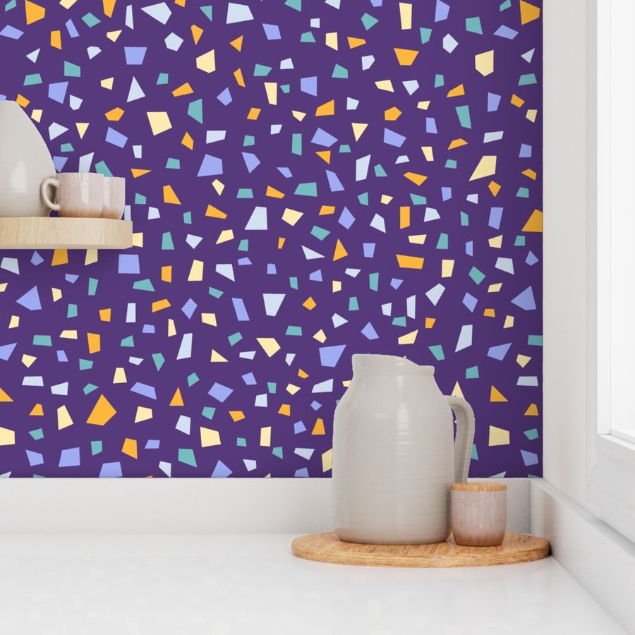 Terrazzo 5 on purple