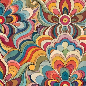 Psychedelic 60s 70s Abstract Art