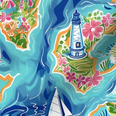 Lilly’s Cape Regatta – Aqua/Blue 