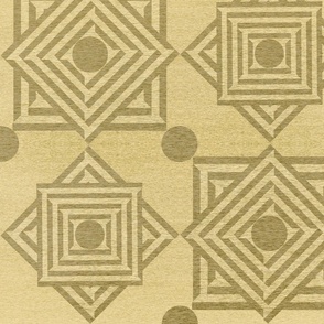 deco illusion -faux gold overlay large