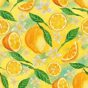 Yellow Lemon On Yellow