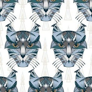 Caracal. Lynx. Tribal Wild Cat / Ethnic animal 4