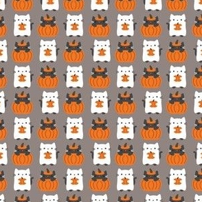 mini halloween cats / gray