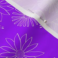 Flutterby Toile White on Lilac Jumbo