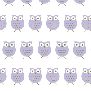 Owls - Lavender - Lilac - Halloween - Kids - Nursery - Pastel Colors - Sweet Animals - Geometric - Birds