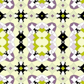  lilac olive green geometric ornament rectangles