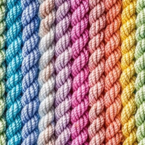 Candy Rainbow Crochet Stripes