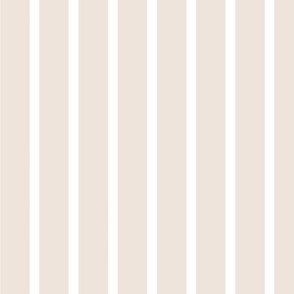 Neutral Stripes (Vertical) in Light Beige and White - Large - Classic Stripes, Beach House, Soft Neutrals
