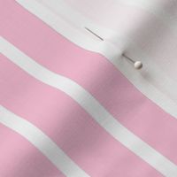Pastel Pink Stripes (Vertical) in Pastel Pink and White - Medium - Light Pink Stripes, Candy Stripes, Pastel Easter Stripes