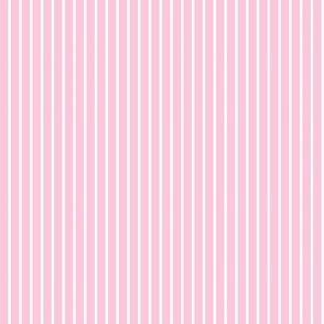Pastel Pink Stripes (Vertical) in Pastel Pink and White - Small - Light Pink Stripes, Candy Stripes, Pastel Easter Stripes