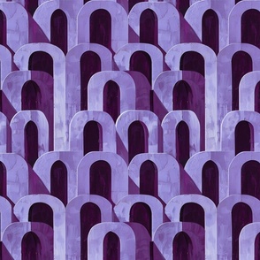 Lavender Loops - Contemporary Geometric Print