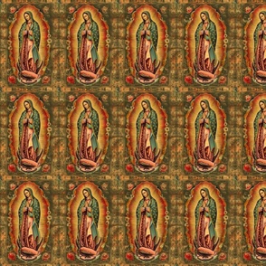 Celestial Aura: Divine Illustration of Our Lady of Guadalupe