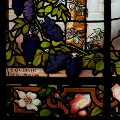 Henry G. Marquand House Conservatory Stained Glass Window ~ Large