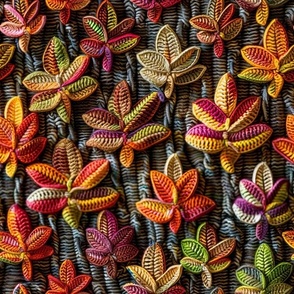 Crochet Autumn Leaves
